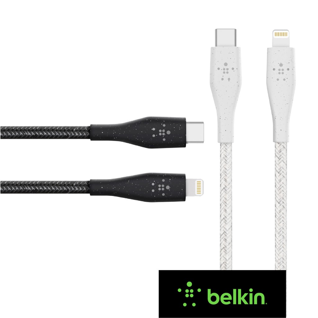 Belkin สายชาร์จ/ถ่ายโอนข้อมูล iPhone, iPad BOOST CHARGE™ USB-C™ Cable with Lightning Connector + Str