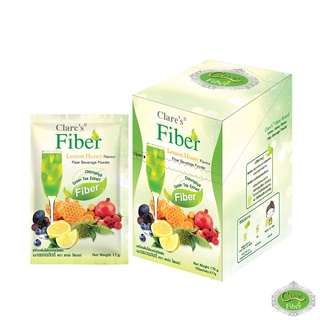 แคล์ร ไฟเบอร์ ดีท็อกซ์ พุงยุบ 17กรัม Fiber Detox 17g. Clares Fiber (10ซองx1กล่อง)