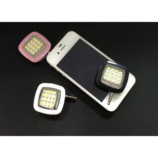 Pocket Selfie Flash 16 LED (White, Black, and Pink) - ไฟเซลฟี่ LED 16 ดวง ขนาดพกพา (สีขาว, ดำ, และชมพู)