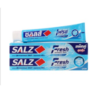 Salz Fresh Japanese Mint Toothpaste 160g.Pack 2 Salz ของใช้ส่วนตัว  ผลิตภัณฑ์ดูแลช่องปาก  ยาสีฟัน