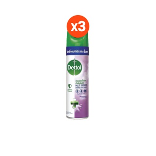 Dettol เดทตอล ดิสอินเฟคแทนท์ สเปรย์ กลิ่น ลาเวนเดอร์ 225 มล. X 3 ขวด