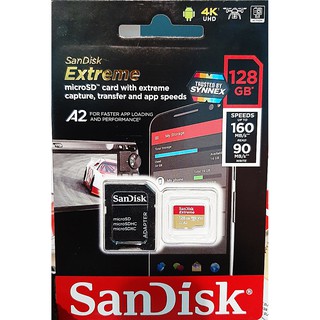 Sandisk MicroSD Extreme 128GB 160MB/s ประกัน Synnex Lifetime