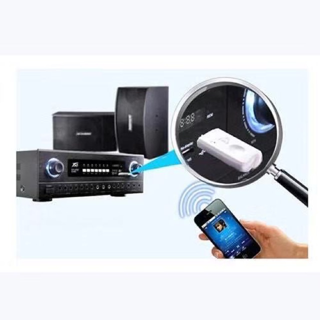 บูทธู USB Bluetooth Dongle Wireless  Audio Receiver Music Speaker Receiver Adapter Dongle For Car Smartphone BT-118