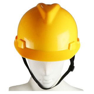 หมวกนิรภัยพลาสติก โพลีเอทิลีน DD สีเหลือง  SAFETY HELMET DD YELLOW