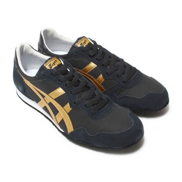 onitsuka tiger serrano black gold