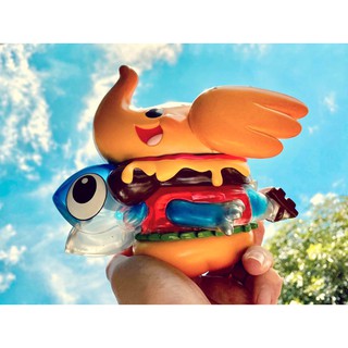 Burger Elfie Elephant x Maguro Senpai  Vinyl Figure Designer Toy