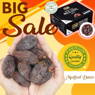 🎊ล๊อตใหม่ 😍 กล่อง / Box 1 Kg. 💖 Exp.30-10-2024 💖อินทผาลัม เม็ดจู เม็ดจูล เม็ดจูน 💖King of Dates Medjool 7 เม็ดศอก