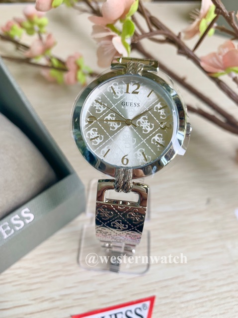 นาฬิกา Guess watch แท้ USA รุ่น Luxe สีเงิน (U1228L1)