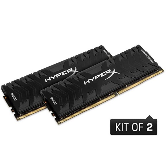 HyperX Predator DDR4 16GB - High Performance 8GB x 2 CL19 4600MHz (HX446C19PB3K2/16) Memory Kit