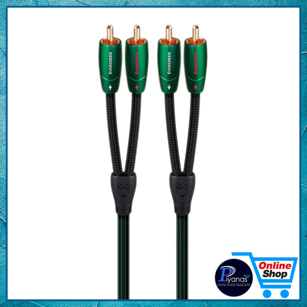 AUDIOQUEST : EVERGREEN (RCA TO RCA) (2.0M)/piyanas electric/ปิยะนัส อิเล็คทริคส์
