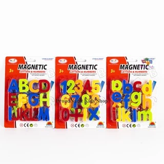 ProudNada Toys ของเล่นเด็ก ตัวอักษร ABC แม่เหล็ก พิมพ์ใหญ่ เล็ก ตัวเลข H.M. TOYS MAGNETIC LETTERS&NUMBERS NO.HM1175A