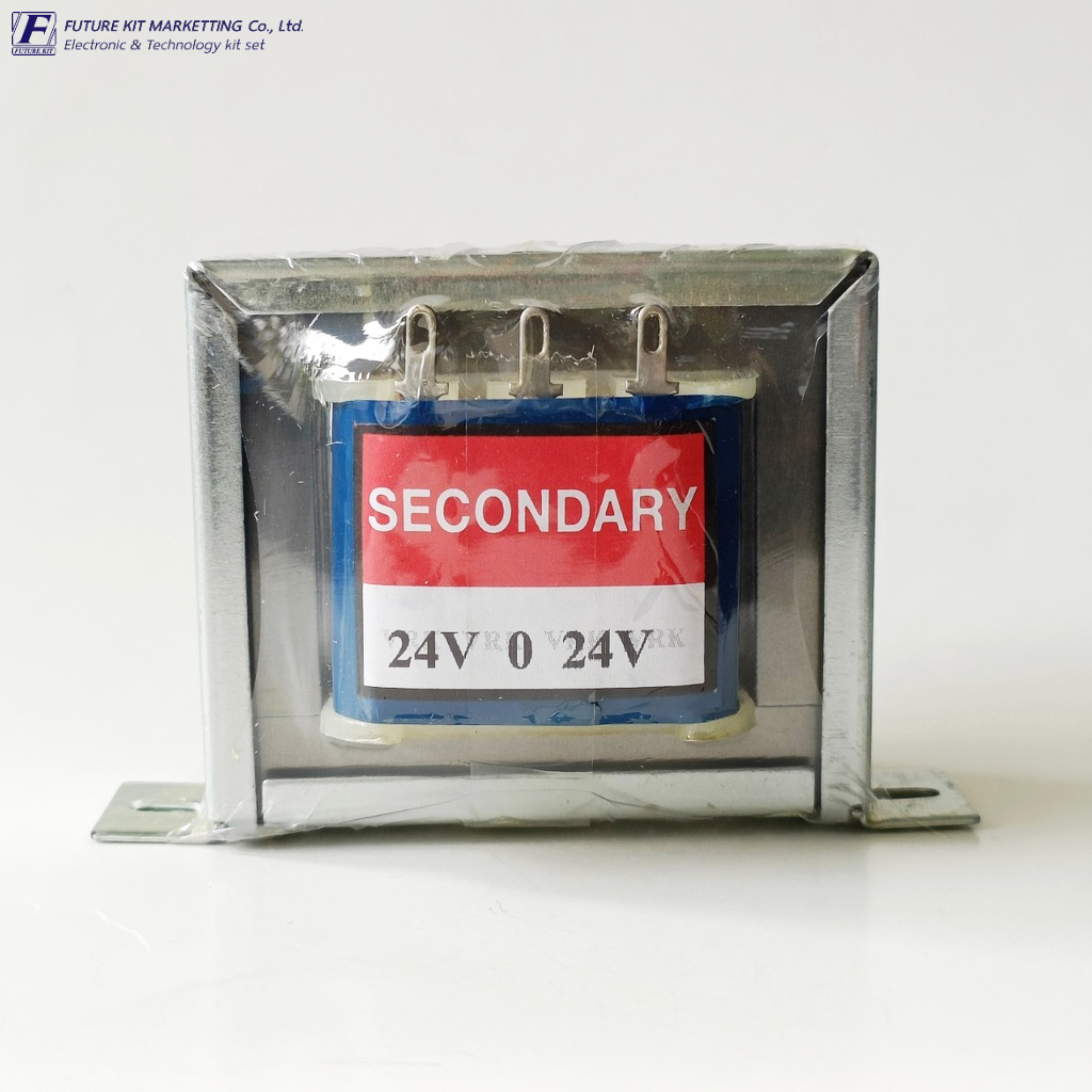 หม้อแปลงไฟฟ้า ขนาด 1 แอมป์ เข้า 220VAC ออก 24-0-24VAC Step Down Transformer