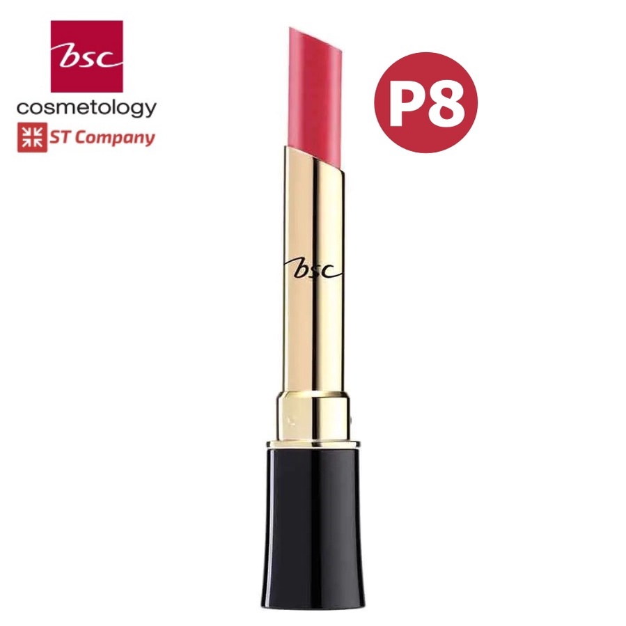 Lip BSC [ สี P8 ] Bio Perfect Color Lip 2.2 กรัม Lip Lips บีเอสซี ลิปกลอส lip gros บำรุงริมฝีปาก ดูชุ่มชื้น ให้ริมฝีปากเนียนนุ่ม Lipstick ลิป ลิปสติก
