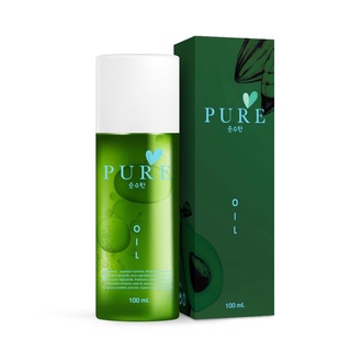 เพียวออยล์ ขวดเขียว ช่วยขจัดคราบดำ Pure Oil