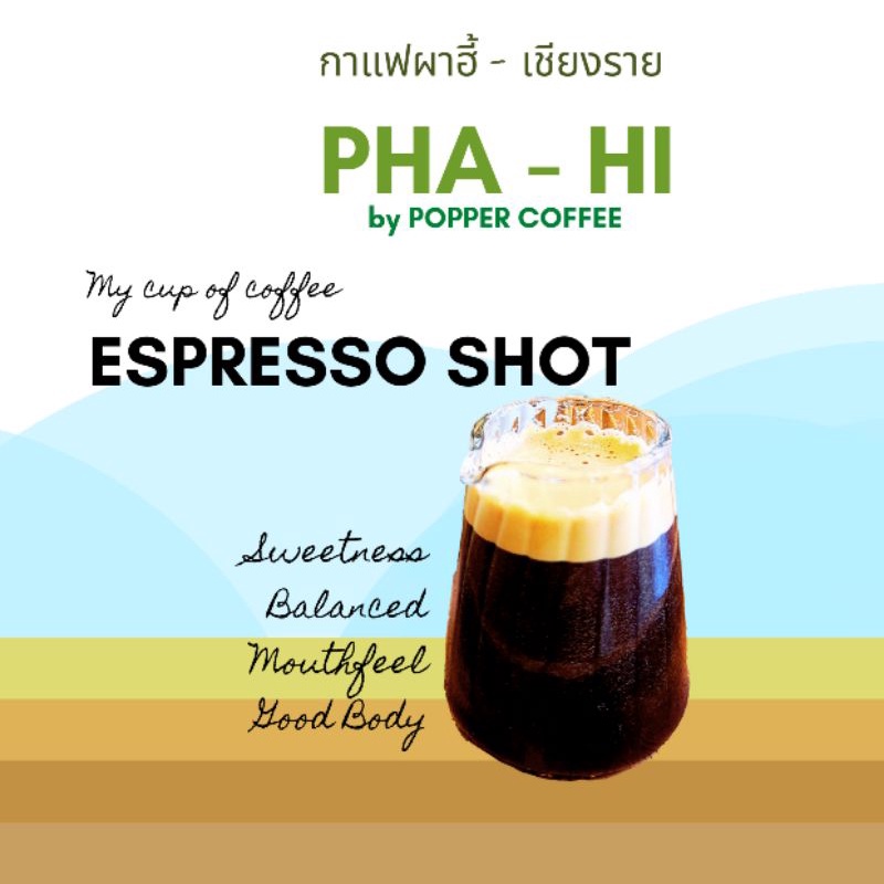 เมล็ดกาแฟ ผาฮี้ จากเชียงราย 250 กรัม เลือกระดับ การคั่วได้ Popper Coffee - รูปที่ 2