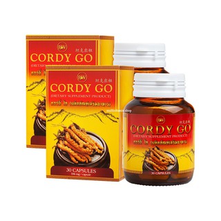 CORDY GO คอร์ดี้ โก ถั่งเช่าผสมเห็ดหลินจือแท้ ช่วยลดความดัน คอเลสเตอรอล เบาหวาน เสริมสมรรถภาพทางเพศ บำรุงปอด ภูมิแพ้