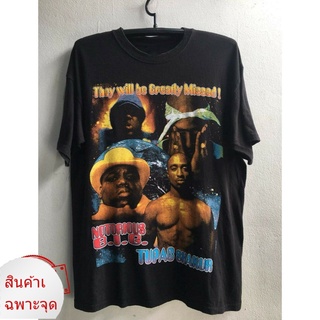 90 s 2 pac เสื้อยืดฮิปฮอปสําหรับผู้ชายS-3XL