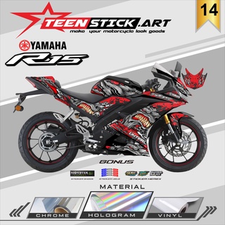 Striping R15 V3- แถบโฮโลแกรมไวนิล UV ใส สําหรับ Yamaha R15 V3 2017-2021