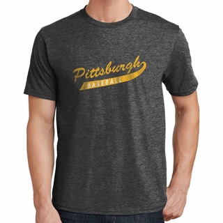 เสื้อยืดผ้าฝ้ายพิมพ์ลายแฟชั่น Pittsburgh เสื้อยืดกีฬาเบสบอล โจรสลัด 02381