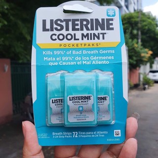 Listerine Pocketpaks® Oral Care Strips ละลายทันทีช่วยฆ่าเชื้อโรคเพื่อความรู้สึกปากสะอาด