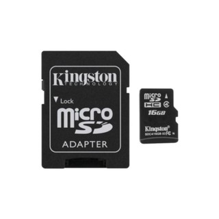 KINGSTON Micro SD Card Class 10 16GB with Adapter (ของแท้)