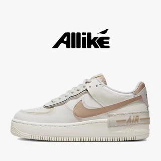 AIIike- Nike Air Force 1 Shadow AF1 Deconstructed White Cream Sneakers CI0919-116
