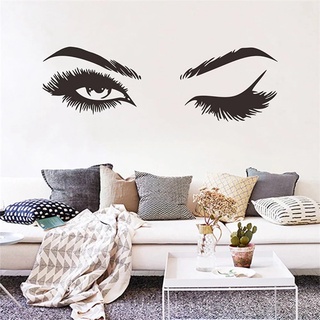 3D Creative Pretty eyelashes Wall Sticker PVC Self-adhesive Wall Stickers