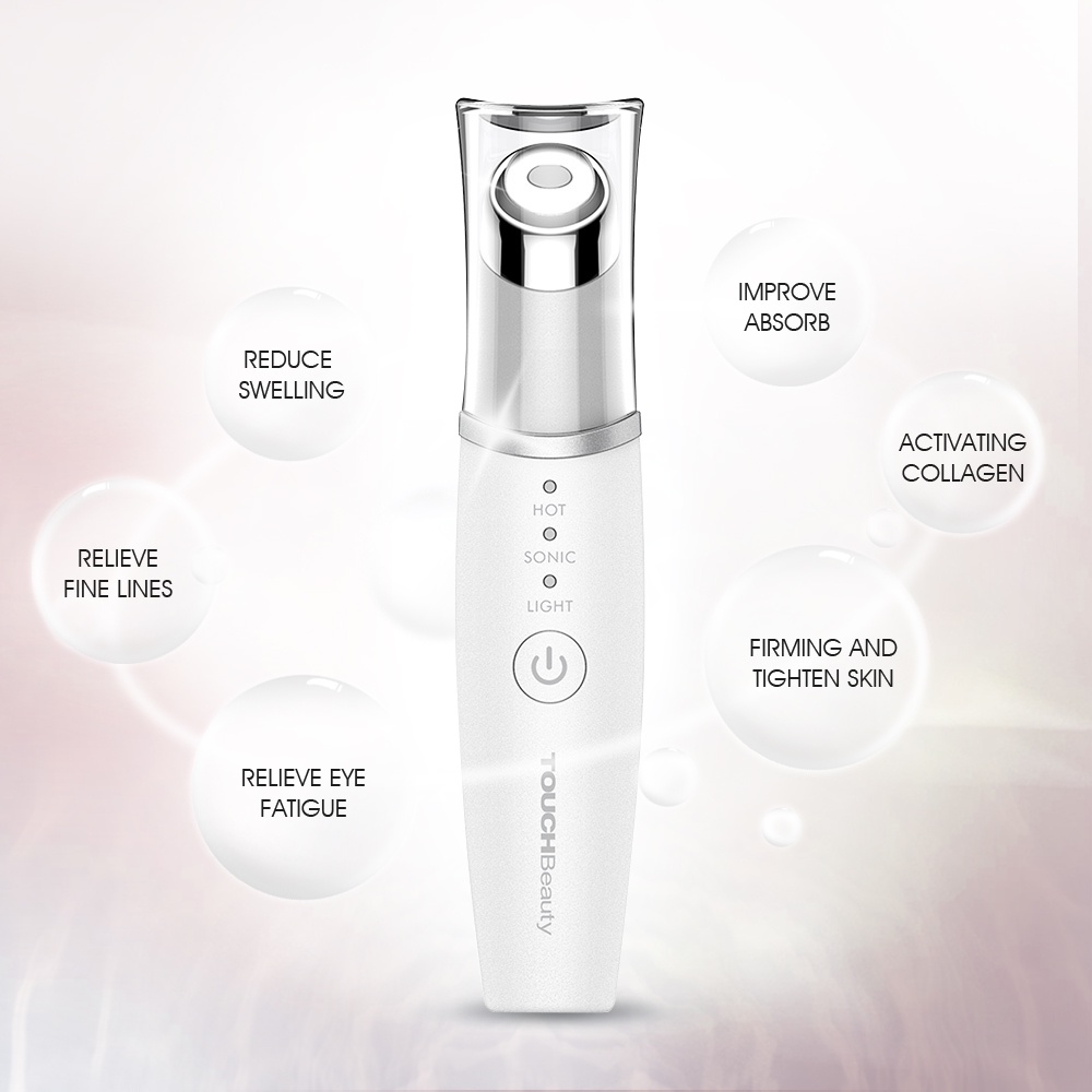 Touchbeauty Eye Facial Massager Ionic Wand Dark Circle Remover With 42℃ Heated Rechargeable 3743