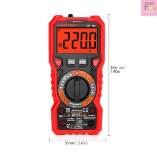 F &amp; L Habotest Ht 118 C มัลติมิเตอร์ดิจิทัล ความถี่ 6000 Counts True Rms