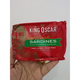 King Oscar คิง ออสก้าร์ ปลาซาร์ดีน ขนาด 106ก. น้ำมันมะกอก