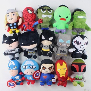 ตุ๊กตานุ่ม รูปการ์ตูนดิสนีย์ The Avengers Spider-Man Iron Man Batman Superman Hulk Thor Captain America 15 สไตล์ ของเล่นสําหรับเด็ก ของขวัญวันเกิด คริสต์มาส