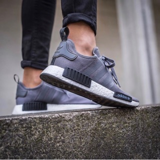 Adidas NMD R1 🔘Grey เทา ปลั๊กดำ