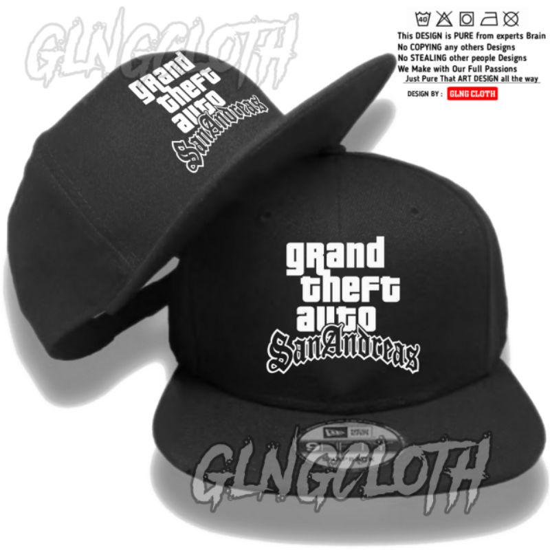 หมวก Snapback อัตโนมัติ Grand Theft - หมวก GTA San Andreas