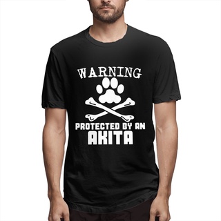 T-shirt  เสื้อยืดแขนสั้น ผ้าฝ้ายแท้ พิมพ์ลายกราฟฟิค Akita Akita สไตล์ญี่ปุ่น สําหรับผู้ชายS-5XL