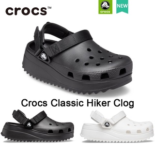crocs แท้ Crocs Classic Hiker Clog รสีดำล้วน องเท้า เสริมส้นคร็อคส์ แท้ รุ่นฮิต ได้ทั้งชายหญิง