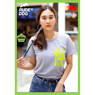 Rudedog เสื้อคอกลม ชาย หญิง รุ่น R&amp;D สีสโมค