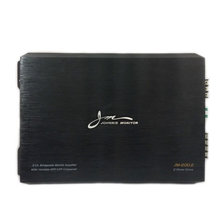 เพาเวอร์แอมป์ติดรถยนต์ดีๆ JOHNNIE MONITOR รุ่น JM-200.2 CLASS AB 2CH สีดำ เครื่องเสียงติดรถยนต์,เพาเวอร์ติดรถยนต์