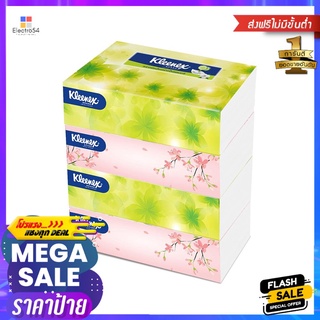 กระดาษเช็ดหน้า KLEENEX NATURAL 115 แผ่น แพ็ค4FACIAL TISSUE KLEENEX NATURAL 115 SHEETS PACK 4