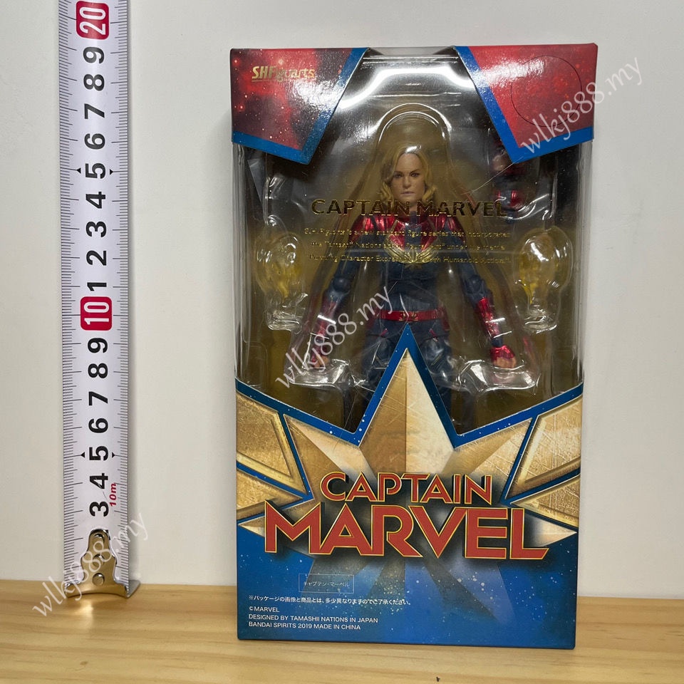 Shf โมเดลตุ๊กตาฟิกเกอร์ Avengers 4 Endgame Captain Marvel ของเล่นสําหรับเด็ก