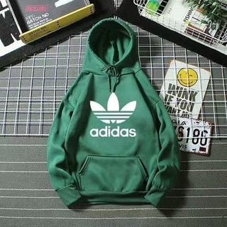 เสื้อแจ็คเก็ต adidas เสื้อกันหนาวมีฮู้ดทรงหลวม เวอร์ชั่นเกาหลี,