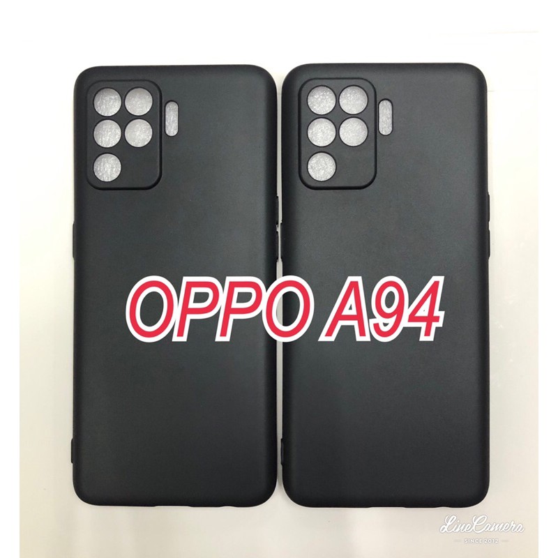 ***OPPO A94***พร้อมส่งในไทย***เคสTPU​นิ่ม​สีดำทึบคลุมกล้อง For​ Oppo A94