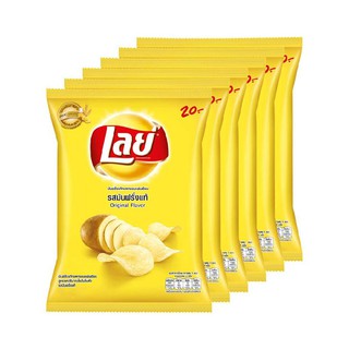 LAYS เลย์คลาสสิค มันฝรั่งทอดกรอบ รสเกลือ 50 กรัม X6 ถุง