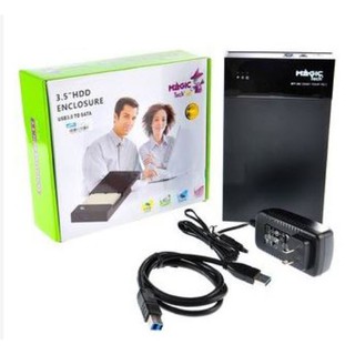 กล่องใส่ HDD 3.5 BOX MAGICTECH USB 3.0 TO SATA HDD External Enclosure รุ่น MT-36