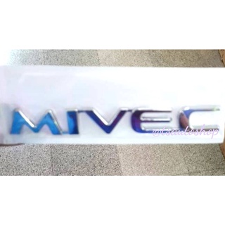 logo MIVEC โลโก้ MIVEC ใส่ MITSUBISHI ชุปโครเมี่ยม มีบริการเก็บเงินปลายทาง