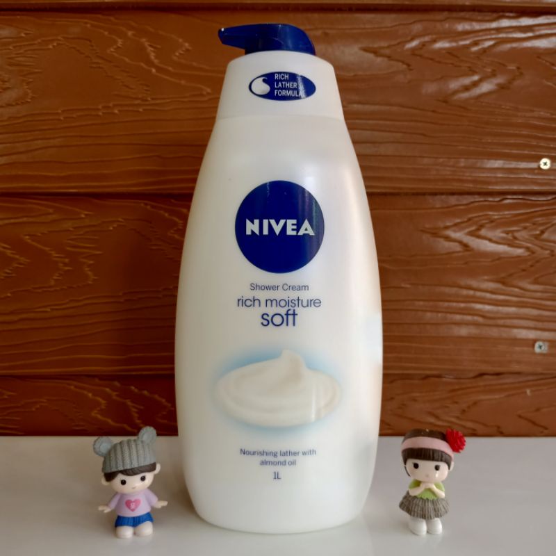 NIVEA Shower Cream rich moisture soft 1L Shopee Thailand