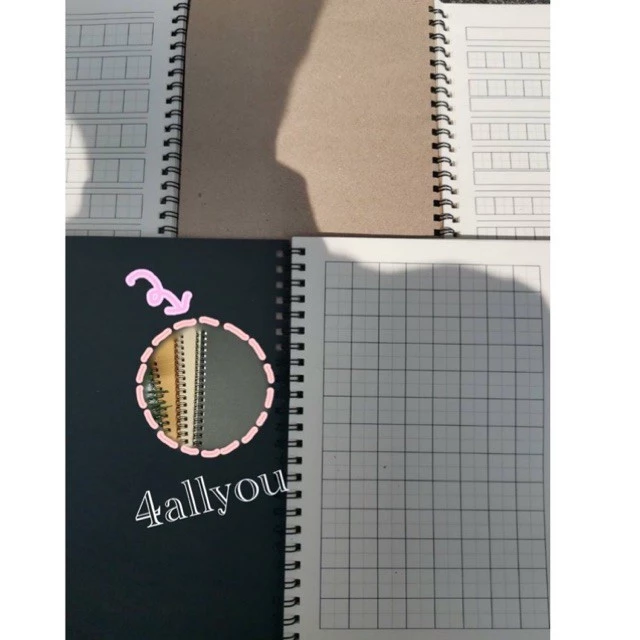 (มี3แบบ) สมุดคัดจีน , สมุดคัดภาษาจีน A4 ,ฺ B5 , A5 (100หน้า)(สันปฏิทิน)