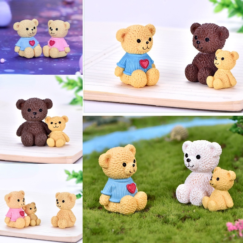 อุปกรณ์ตกแต่งเค้กครอบครัวหมีน่ารัก ทําเอง
