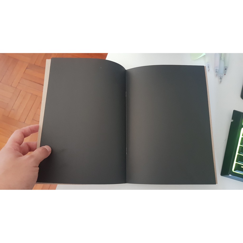 สมุดกระดาษดำ IBoom B5 IB1404 20แผ่น Black paper notebook Shopee Thailand