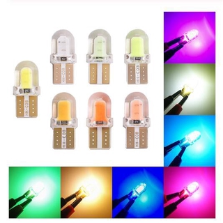 T10 W5W COB 8SMD ไฟป้ายทะเบียนรถ 1W canbus ซิลิโคนไฟ led ไฟเลี้ยวไฟป้ายทะเบียน DC 12V 10pcs