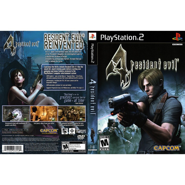 RESIDENT EVIL 4 [PS2 US : DVD5 1 Disc]